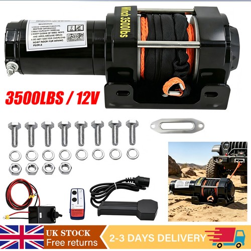 Electric winch 12v 3500lb - winch,