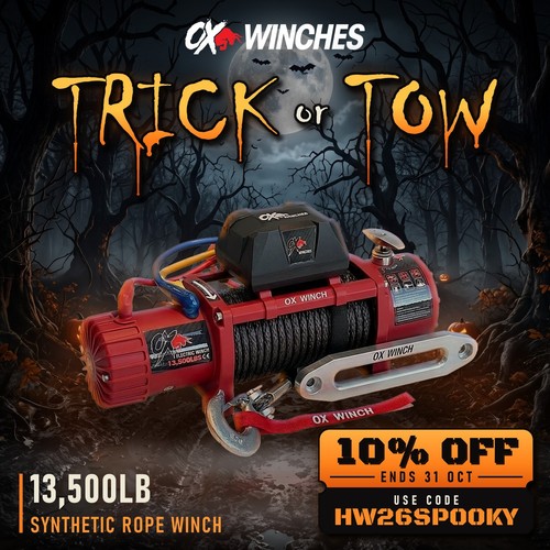 Electric winch 12v 13500lbs - ox,