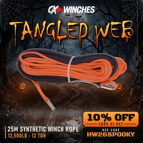 13500lbs winch synthetic rope - synthetic,