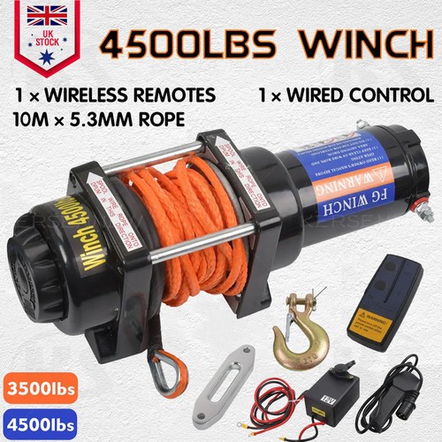 Electric winch 4500lbs - electric,