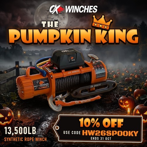 Winches 13500lb 12v - ox,