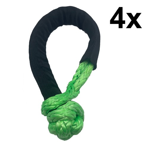 Green soft shackle tow - 4,